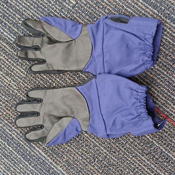 Patagonia Gloves Women Small Navy Nylon Snow Ski Winter Waterproof - Picture 3 of 4